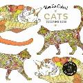 Vive Le Color! Cats (Adult Coloring Book): Color In; De-Stress (72 Tear-Out Pages)