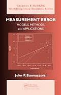 Measurement Error: Models, Methods, and Applications