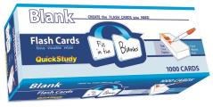 Blank Flash Cards - 1000 Cards: A Quickstudy Reference Tool