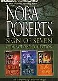 Nora Roberts Sign of Seven CD Collection Blood Brothers The Hollow The Pagan Stone Abridged