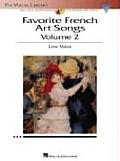 Favorite French Art Songs Volume 2 Low Voice The Vocal Library