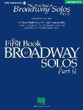 The First Book of Broadway Solos - Part II: Baritone/Bass Edition