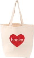 Heart Books Tote Bag