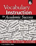 Vocabulary Instruction for Academic Success