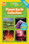 National Geographic Kids Planet Earth Collection 4 Books in One Weather Rocks & Mineral Volcanoes Storms
