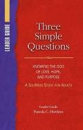 Three Simple Questions Adult Leader