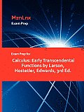 Exam Prep for Calculus: Early Transcendental Functions by Larson, Hostetler, Edwards, 3rd Ed.