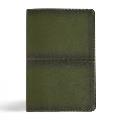 CSB Men's Daily Bible, Olive Leathertouch, Indexed
