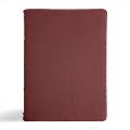 CSB Verse-By-Verse Reference Bible, Holman Handcrafted Collection, Marbled Burgundy Premium Calfskin