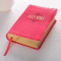 KJV Compact Large Print Lux Leather Pink