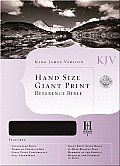 KJV Hand Size Giant Print Reference Bible Burgundy Indexed