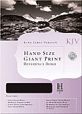 KJV Hand Size Giant Print Reference Bible Burgundy