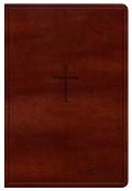 Bible NKJV Large Print Personal Size Reference Bible Brown LeatherTouch