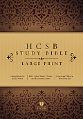 HCSB Large Print Study Bible Hardcover