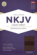 NKJV Giant Print Holy Bible Brown Chocolate Leathertouch
