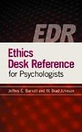 Ethics Desk Reference for Psychologists