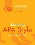 Mastering APA Style: Instuctor's Resource Guide
