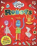 Robots Over 1000 Reusable Stickers