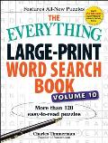 Everything Large Print Word Search Book Volume 10