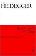 The Concept of Time: The First Draft of Being and Time