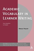 Academic Vocabulary in Learner Writing