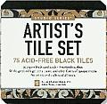 Studio Series Artist's Tile Set: Black: 75 Acid-Free Black Tiles