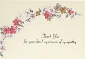 Sympathy Floral Thank You Notes (Stationery, Note Cards, Boxed Cards)