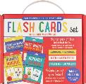 Bilingual Flash Cards - Alphabet, Colors & Shapes, First Words, and Numbers (English/Spanish) (Set of 4)