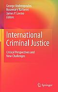 International Criminal Justice: Critical Perspectives and New Challenges