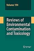 Reviews of Environmental Contamination and Toxicology 194