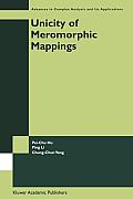 Unicity of Meromorphic Mappings