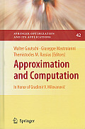 Approximation & Computation In Honor of Gradimir V Milovanovic