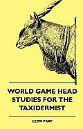 World Game Head Studies for the Taxidermist