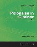 Polonaise in G minor B.1 - For Solo Piano (1817)