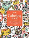 Posh Adult Coloring Book Happy Doodle Cats for Fun & Relaxation