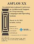 Asplos 15 20th International Conference on Architectural Support for Programming Languages and Operating Systems