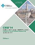 Cbse 14 17th International ACM Sigsoft Symposium on Component Based Software Engineering and Software Architecture