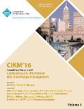 CIKM 16 ACM Conference on Information and Knowledge Management Vol 1