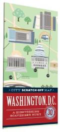 City Scratch-Off Map: Washington, D.C.: A Sightseeing Scavenger Hunt