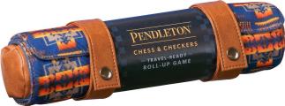 Pendleton Chess & Checkers Set: Travel-Ready Roll-Up Game (Camping Games, Gift for Outdoor Enthusiasts)