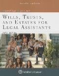 Wills Trusts & Estates For Legal Assistants