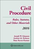 Civil Procedure Rules Statutes & Other Materials 2016 Supplement