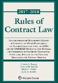 Rules Of Contract Law 2017 2018 Statutory Supplement