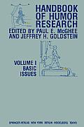 Handbook of Humor Research: Volume 1: Basic Issues