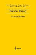 Number Theory: New York Seminar 2003