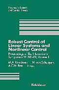 Robust Control of Linear Systems and Nonlinear Control: Proceedings of the International Symposium Mtns-89, Volume II