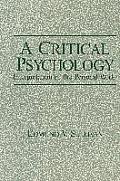 A Critical Psychology: Interpretation of the Personal World