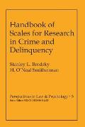 Handbook of Scales for Research in Crime and Delinquency