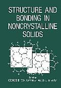 Structure and Bonding in Noncrystalline Solids