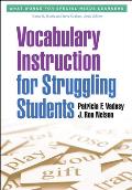 Vocabulary Instruction For Struggling Students